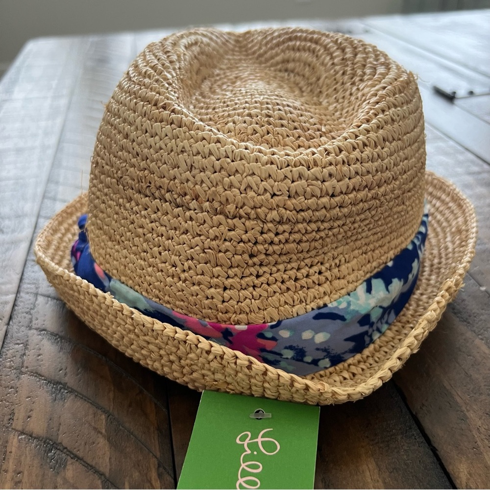 Lilly Pulitzer Gypsea Girl Poolside Hat Natural Tan - Picture 4 of 8